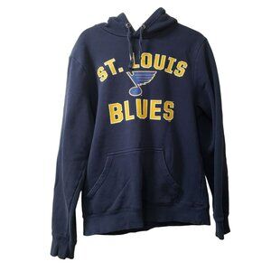 St. Louis Blues Hoodie Sweatshirt, Medium, Fanatics, Hockey NHL, Pullover Faded